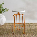 Tabouret de comptoir Osamu - FOX3257A - Crème/Orange - Safavieh Couture