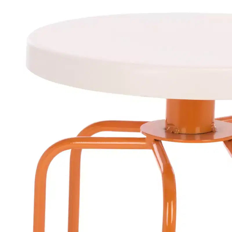 Tabouret de comptoir Osamu - FOX3257A - Crème/Orange - Safavieh Couture