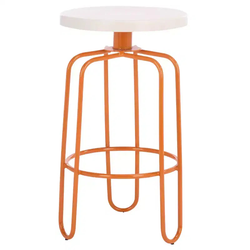 Tabouret de comptoir Osamu - FOX3257A - Crème/Orange - Safavieh Couture