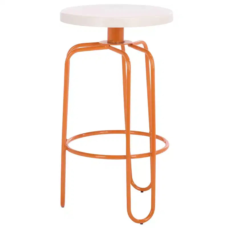 Tabouret de comptoir Osamu - FOX3257A - Crème/Orange - Safavieh Couture