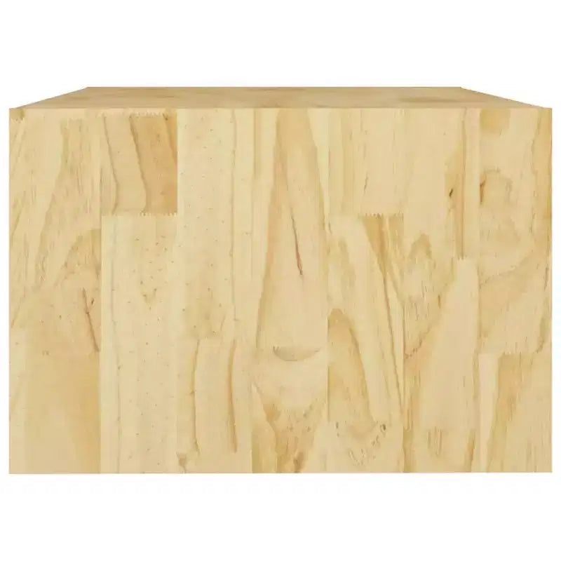 vidaXL Table basse en pin massif 75x33,5 cm Table d'appoint canapé Plusieurs coloris