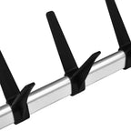 vidaXL Système de penderie télescopique avec tringles et étagère Aluminium