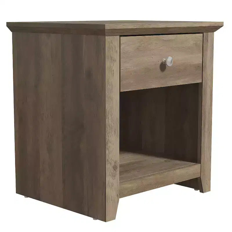 Tables de chevet Galano Modernes à 1 tiroir avec rangement ouvert (lot de 2) 49 L x 43 P x 53 H cm