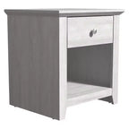 Tables de chevet Galano Modernes à 1 tiroir avec rangement ouvert (lot de 2) 49 L x 43 P x 53 H cm