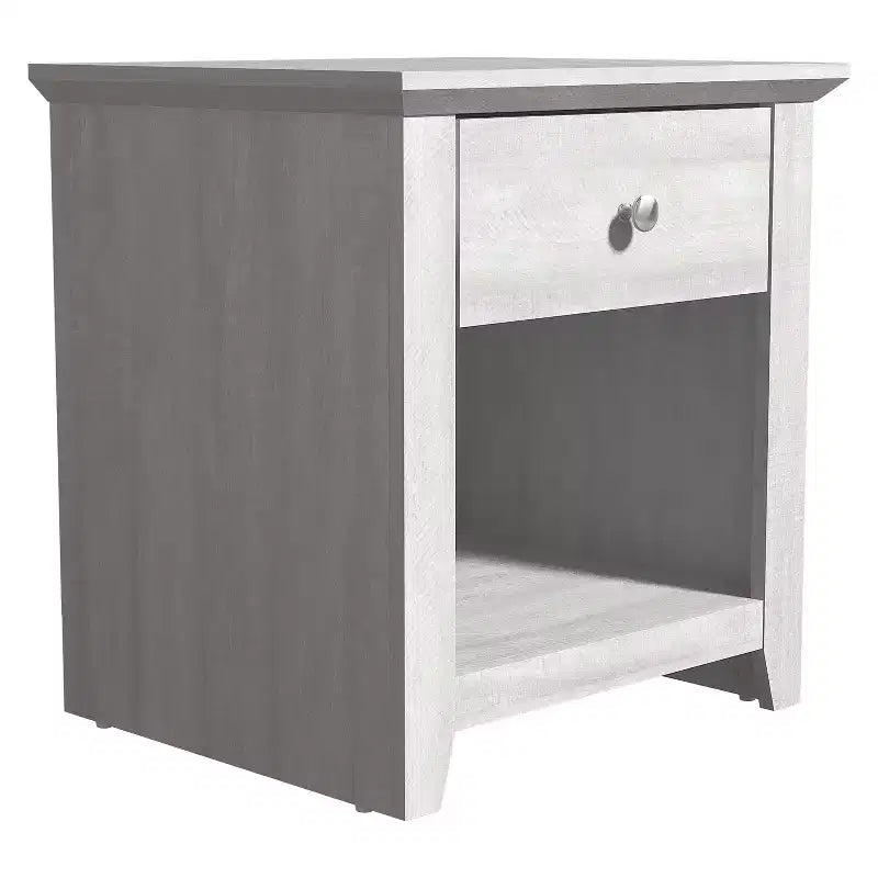 Tables de chevet Galano Modernes à 1 tiroir avec rangement ouvert (lot de 2) 49 L x 43 P x 53 H cm
