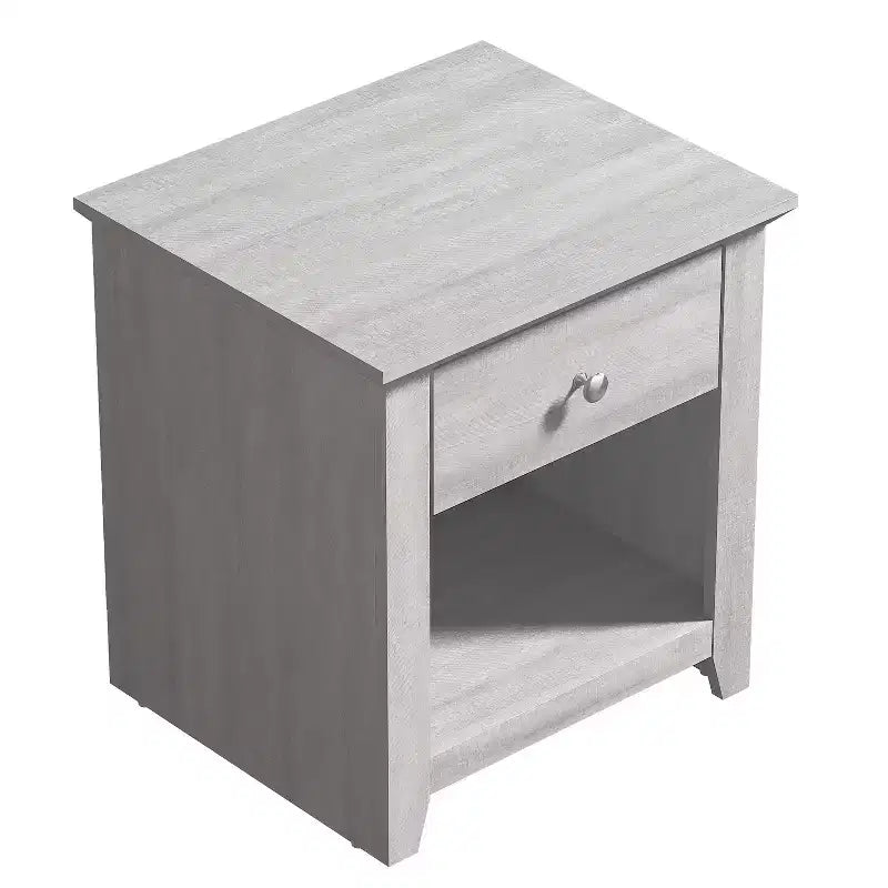 Tables de chevet Galano Modernes à 1 tiroir avec rangement ouvert (lot de 2) 49 L x 43 P x 53 H cm