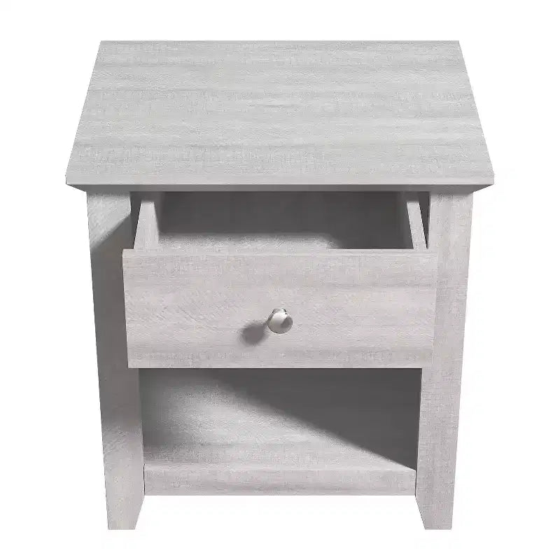 Tables de chevet Galano Modernes à 1 tiroir avec rangement ouvert (lot de 2) 49 L x 43 P x 53 H cm