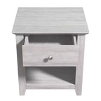Tables de chevet Galano Modernes à 1 tiroir avec rangement ouvert (lot de 2) 49 L x 43 P x 53 H cm