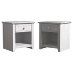Tables de chevet Galano Modernes à 1 tiroir avec rangement ouvert (lot de 2) 49 L x 43 P x 53 H cm