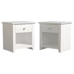 Tables de chevet Galano Modernes à 1 tiroir avec rangement ouvert (lot de 2) 49 L x 43 P x 53 H cm