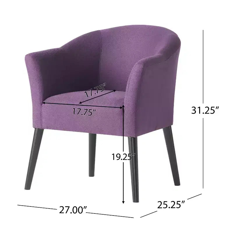 MAYEERTY Fauteuil d'appoint rembourré, assise confortable, salon chambre, multi-usage