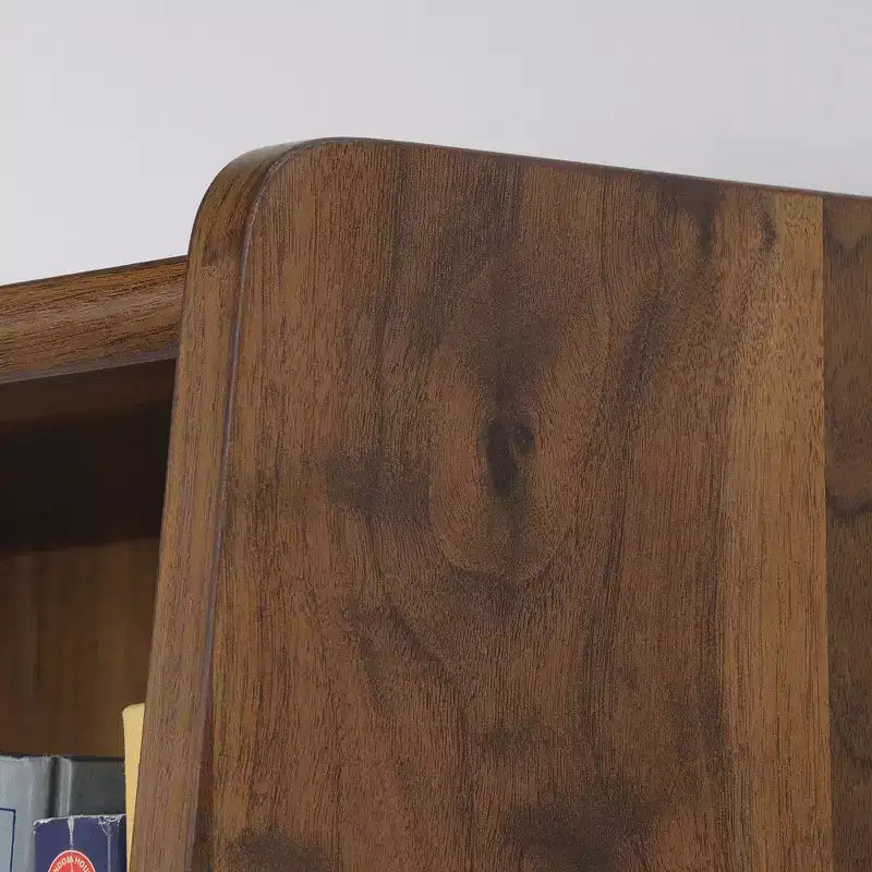 Bibliothèque en bois moderne avec portes coulissantes GDFStudio Ashton 70H