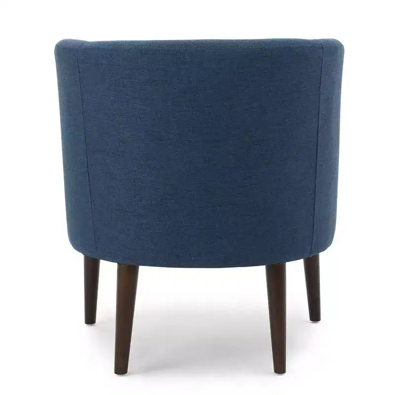 Fauteuil de club moderne MAYEERTY, dossier capitonné, passepoil ton sur ton, pieds robustes en bois de bouleau, pour salon, chambre à coucher ou bureau