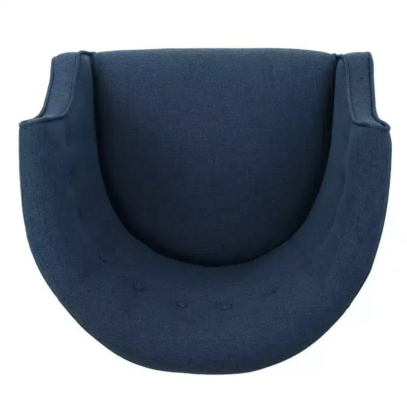 Fauteuil de club moderne MAYEERTY, dossier capitonné, passepoil ton sur ton, pieds robustes en bois de bouleau, pour salon, chambre à coucher ou bureau