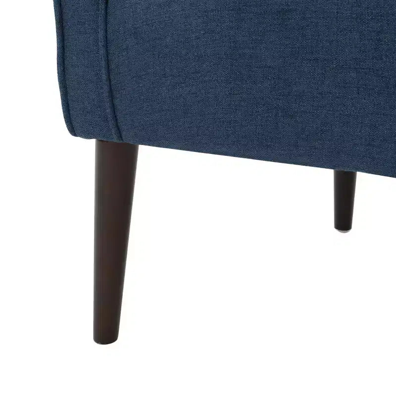 Fauteuil de club moderne MAYEERTY, dossier capitonné, passepoil ton sur ton, pieds robustes en bois de bouleau, pour salon, chambre à coucher ou bureau