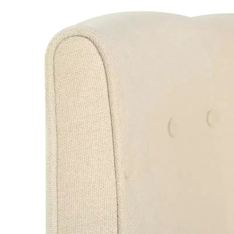 Fauteuil de club moderne MAYEERTY, dossier capitonné, passepoil ton sur ton, pieds robustes en bois de bouleau, pour salon, chambre à coucher ou bureau
