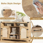 Bahut de ferme avec rangement pour le vin, meuble de rangement et table de bar à café pour la cuisine, la salle à manger, le salon ou l'entrée