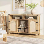 Bahut de ferme avec rangement pour le vin, meuble de rangement et table de bar à café pour la cuisine, la salle à manger, le salon ou l'entrée
