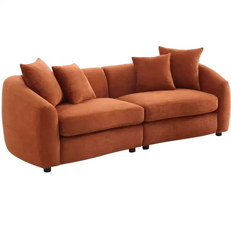 Christopher Knight Home Rylor Canapé 3 places moderne 87 en velours et bois