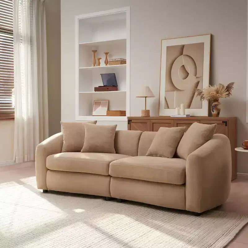 Christopher Knight Home Rylor Canapé 3 places moderne 87 en velours et bois