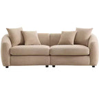 Christopher Knight Home Rylor Canapé 3 places moderne 87 en velours et bois