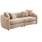 Christopher Knight Home Rylor Canapé 3 places moderne 87 en velours et bois