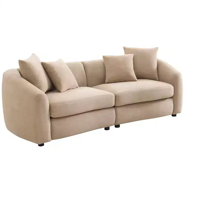 Christopher Knight Home Rylor Canapé 3 places moderne 87 en velours et bois