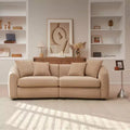Christopher Knight Home Rylor 87 Modern 3-Seater Wooden Velvet Upholstered Sofa