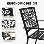 Ensemble de bistro 3 pièces pour patio, mobilier de jardin avec table basse, salon de conversation pour balcon d'appartement, arrière-cour, porche