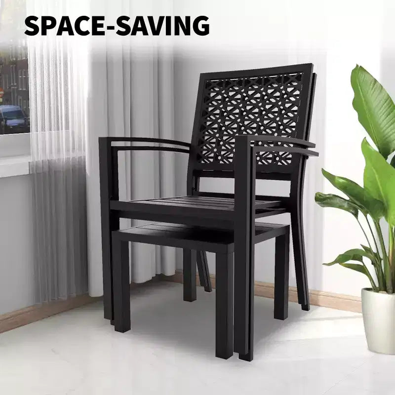 Ensemble de bistro 3 pièces pour patio, mobilier de jardin avec table basse, salon de conversation pour balcon d'appartement, arrière-cour, porche