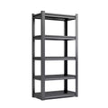 VIYET 63 5-Tier Heavy-Duty Metal Storage Shelves - 2000lbs Capacity Adjustable Shelving Unit for Garage, Kitchen & Pantry, Black