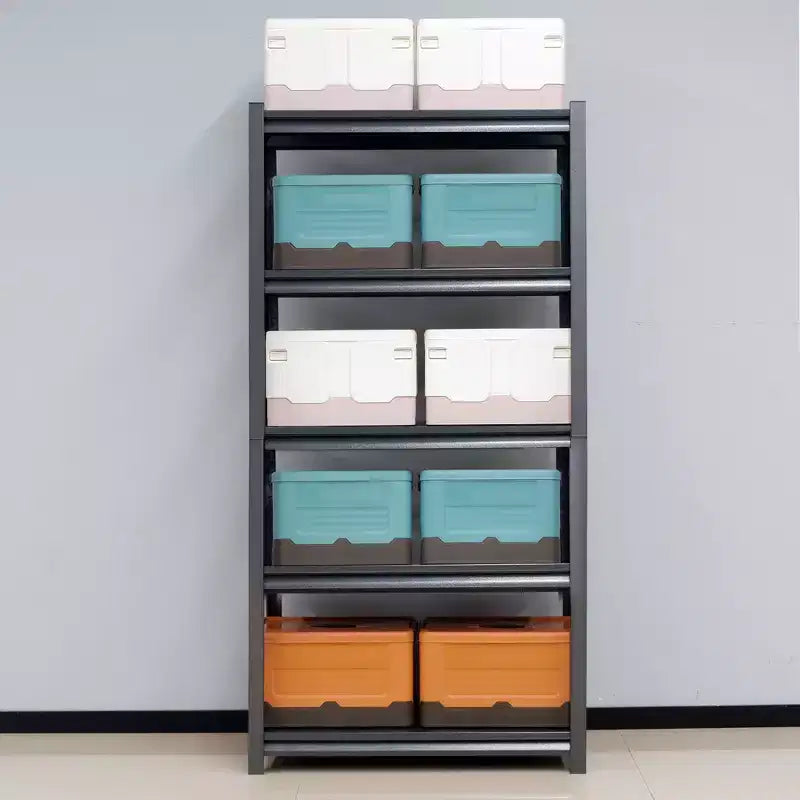 VIYET 63 Étagères de rangement métalliques robustes à 5 niveaux - Capacité de 900 kg Unité de rayonnage réglable pour garage, cuisine et cellier, noir