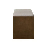 Banc d'appoint avec étagère à chaussures inférieure, banc rembourré, banc de bout de lit moderne et compact avec rangement