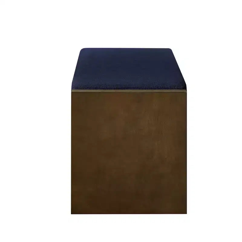 Banc d'appoint avec étagère à chaussures inférieure, banc rembourré, banc de bout de lit moderne et compact avec rangement