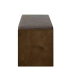 Banc d'appoint avec étagère à chaussures inférieure, banc rembourré, banc de bout de lit moderne et compact avec rangement