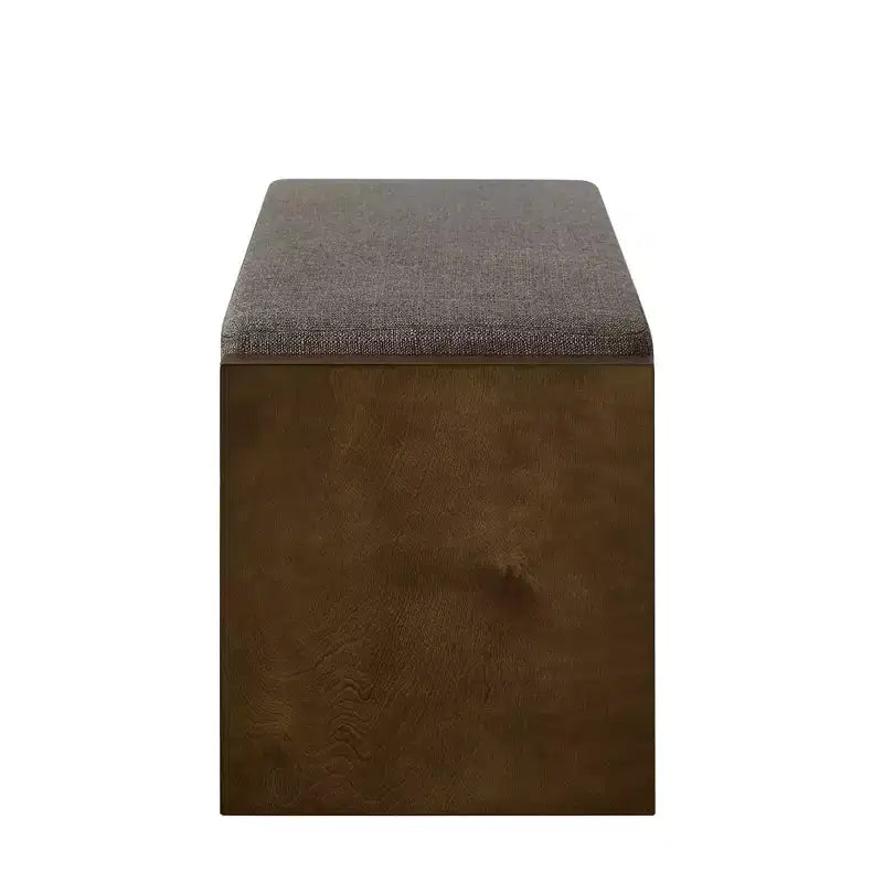 Banc d'appoint avec étagère à chaussures inférieure, banc rembourré, banc de bout de lit moderne et compact avec rangement