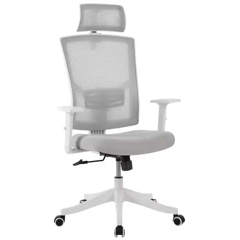 Chaise de bureau à dossier haut COZONY avec support lombaire réglable, chaise de bureau en maille avec accoudoirs relevables pour la maison ou le bureau