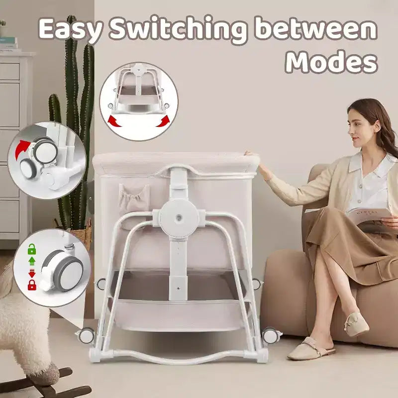 Literie de lit de chevet mobile pour nouveau-nés, grand lit épissé, cododo pour la mère et le bébé, soins de nuit, anti-chute, multifonctionnel