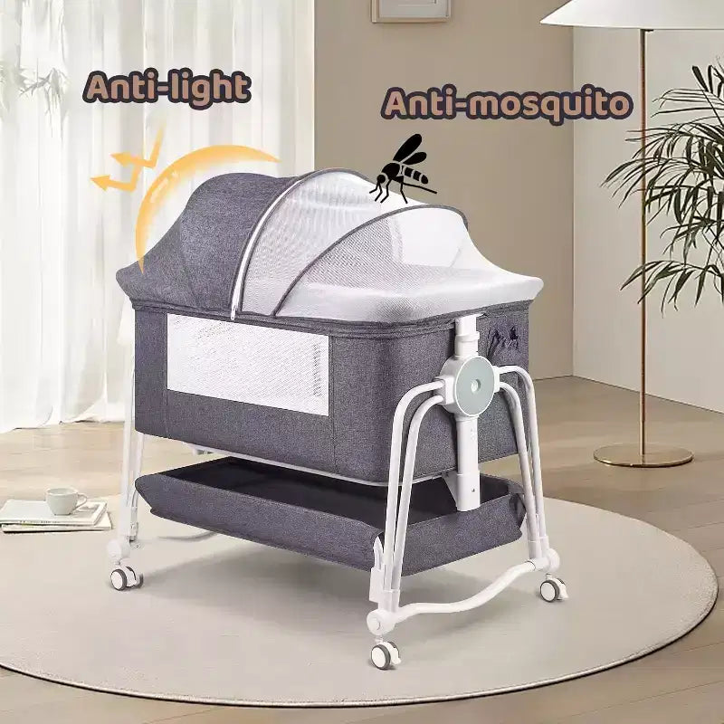 Literie de lit de chevet mobile pour nouveau-nés, grand lit épissé, cododo pour la mère et le bébé, soins de nuit, anti-chute, multifonctionnel