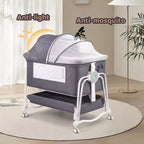 Literie de lit de chevet mobile pour nouveau-nés, grand lit épissé, cododo pour la mère et le bébé, soins de nuit, anti-chute, multifonctionnel