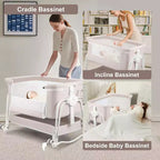 Literie de lit de chevet mobile pour nouveau-nés, grand lit épissé, cododo pour la mère et le bébé, soins de nuit, anti-chute, multifonctionnel