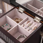 Armoire à bijoux autoportante de 37,6 cm de large