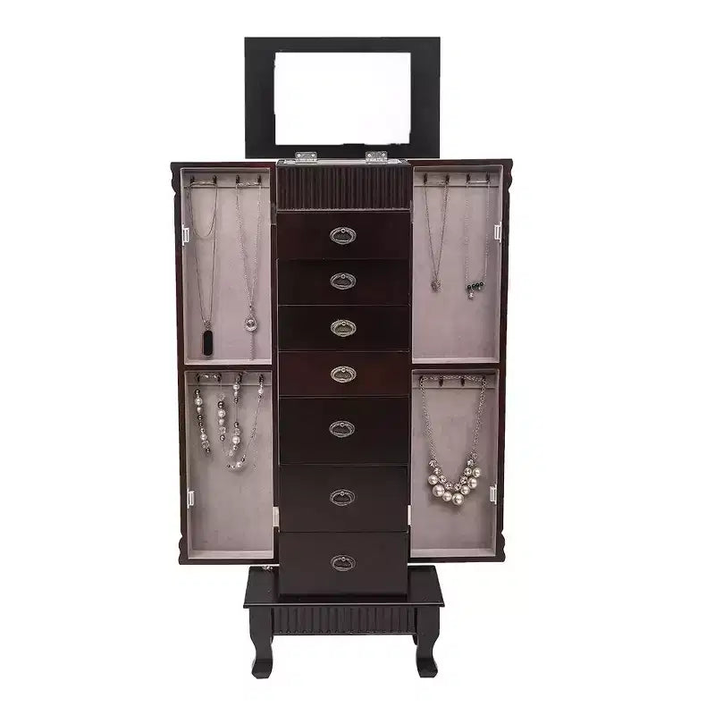 Armoire à bijoux autoportante de 37,6 cm de large