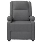 vidaXL Fauteuil inclinable gris anthracite en similicuir