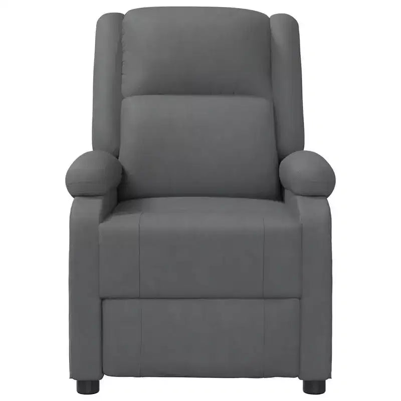vidaXL Fauteuil inclinable gris anthracite en similicuir
