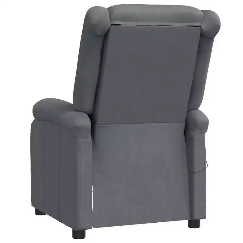vidaXL Fauteuil inclinable gris anthracite en similicuir
