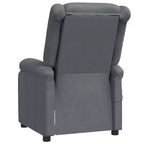 vidaXL Fauteuil inclinable gris anthracite en similicuir