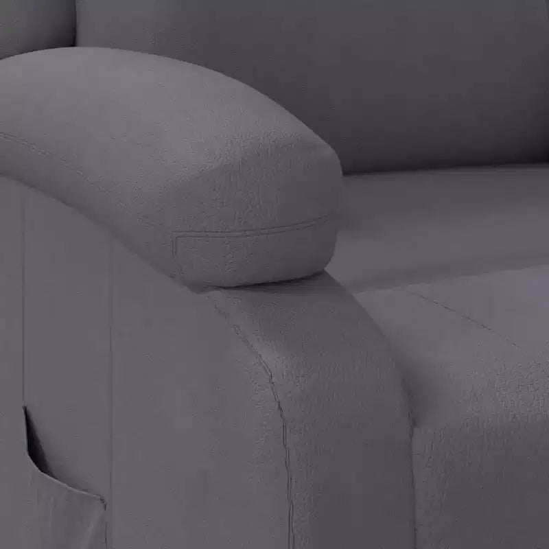 vidaXL Fauteuil inclinable gris anthracite en similicuir