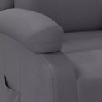 vidaXL Fauteuil inclinable gris anthracite en similicuir