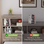 Lit de rangement King Size 1000LBS avec tête de lit bibliothèque et 4 tiroirs anti-poussière, cadre en acier, glissière à 6 roulettes, montage rapide, 89.378.951.2, gris